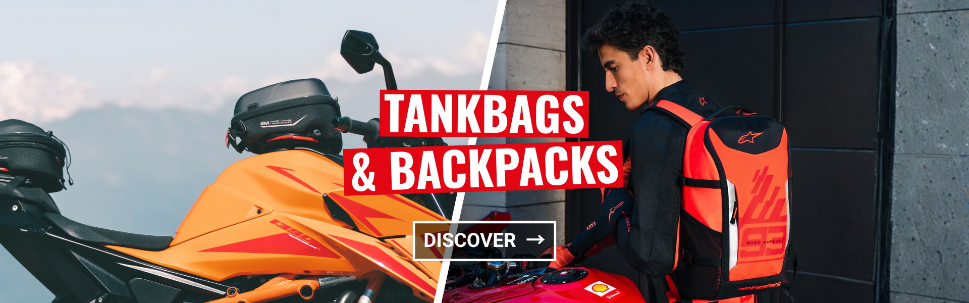 Backpacks and tanklock bags